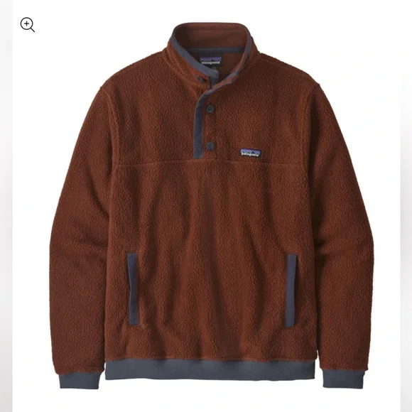 Patagonia Shearling Button Fleece Pullover Men’s M - Picture 1 of 6